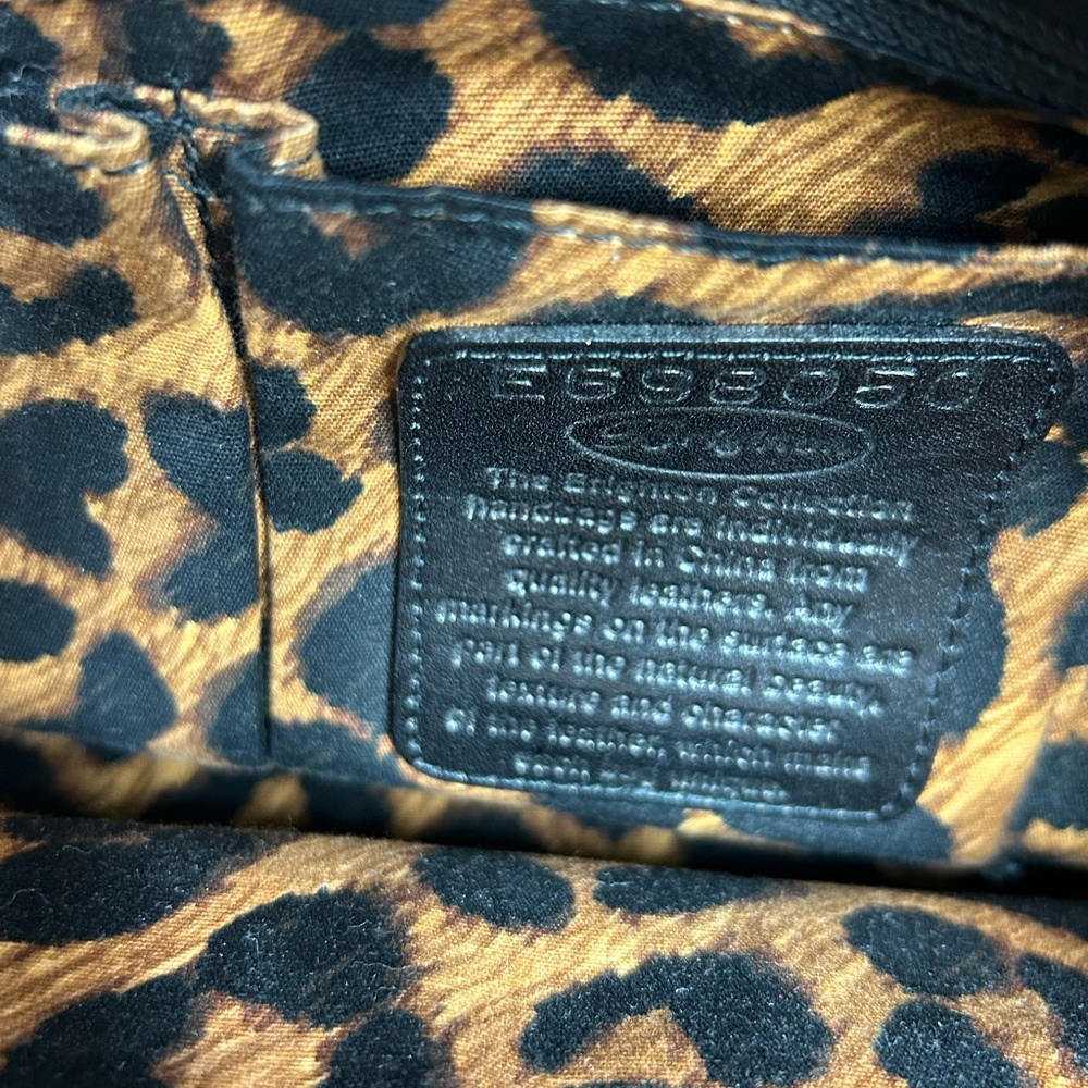 Brighton Vintage Shelly Black Croc-Embossed Leather Shoulder Bag Heart Charm - Picture 8 of 9